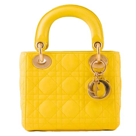 lady dior yellow|Lady Dior mini red.